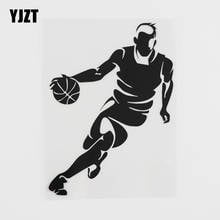 YJZT 10.2CMX14.4CM  Basketball Sports Team Love Game Decal Vinyl Car Sticker Black/Silver 8A-0354 2024 - buy cheap