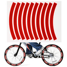 10pcs Adhesive Reflective Tape Cycling Safety Warning Sticker Bike Reflector Tape Strip Car Bicycle Motorcycle Scooter Wheel Rim 2024 - buy cheap