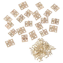 20pcs/lot Mini Cabinet Hinges Furniture Fittings Decorative Small Door Hinges for Jewelry Box Furniture Hardware 8mm*10mm 2024 - buy cheap