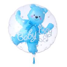 24inch Baby Boy/Girl Bear bubble balloons Pink Bubble Bear Foil bear ballon Birthday Baby Shower Decor Kids Toys Ball in Ball 2024 - buy cheap