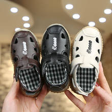 Boys' Baotou 2021 summer new Korean children's solid color versatile beach shoes baby casual trend  Breathable 2024 - buy cheap