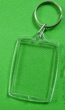 HWetR 5pcs/Lot Photo Picture Frame Key Ring Split Ring DIY Key Chain Rectangle Frame Acrylic Transparent Gift Making Tool 2024 - buy cheap