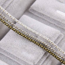 5M/lot 2.4mm Gold Silver Copper Bulk Fine Necklace Chain For DIY Jewelry Making Supplies chains Findings Accessories 2024 - buy cheap