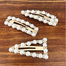 Fashion Crystal Pearl Hair Clips Metal Hairclip Elegant Barrette Bobby Hair Pins Wedding Hair Styling Tool Hair Clips for Women 2024 - buy cheap