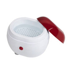 Mini limpiador ultrasónico de joyas para el hogar, máquina de limpieza de cestas, relojes de joyería, limpiador de ultrasonido Dental, Mini baño, 150ML 2024 - compra barato