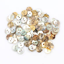 50pcs 11mm Natural Shell Sewing Buttons Color Mother of Pearl MOP Round Shell Button Garment Decoration Sewing Accessories DIY 2024 - buy cheap