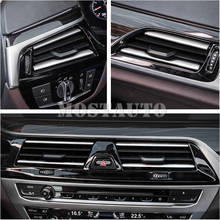 For BMW 5 Series G30 G31 Inner Console Air Vent Outlet Grid Trim Cove 2017-2020 8pcs Car Decor Car Accesories Interior Car Trim 2024 - buy cheap