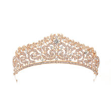 Rhinestone Luxury Wedding Bridal Crystal Tiara Crowns Princess Queen Pageant Prom  Tiara Headband Wedding Hair Accessories 2024 - buy cheap