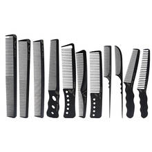 Peine de carbono profesional para peluquería, 11 estilos, Color negro, antiestático 2024 - compra barato