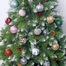 12pcs 6cm Christmas Tree Decorations Balls Bauble Xmas Party Hanging Ball Ornaments Christmas Decorations for Home New Year Gift 2024 - buy cheap
