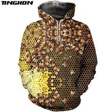 XS-7XL Fashion Men hoodies insect Bee 3D Print Hoodie Unisex Casual streetwear hoody Sweatshirt sudadera hombre 2024 - buy cheap