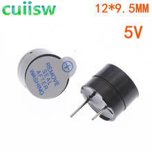 Zumbador y altavoz acústico de 5V, alarma sonora pasiva activa, 12x9,5mm, 30 Uds. 2024 - compra barato