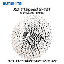 SUNSHINE Mountain Bike Freewheel XD 11 Speed 9-42T 439g Ultralight Cassette Silver MTB Bicycle Flywheel for SRAM XD K7 2024 - buy cheap