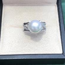 New Arrival 925 Sterling Silver Adjustable Ring Settings Findings Mountings Parts for Pearl Corals Jade Beads Stones Crystal 2024 - buy cheap