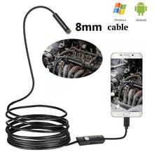 8mm USB Endoscope 2MP 1/2/5/10M Camera Android Sewer Camera Borescope For OTG Android USB Snake Tube Camera Car Inspection 720P 2024 - buy cheap