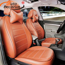 AutoDecorun cover seat for Hyundai Matrix cars accessoires Custom PU leather seats covers cars seat cushion supports 17pcs/sets 2024 - купить недорого