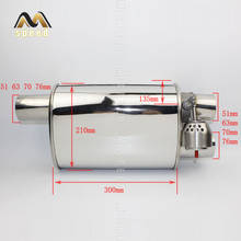 car Accessories Stainless steel exhaust pipe muffler remote control valve exhaust pipe double outlet pipe for BMW E46 2024 - buy cheap