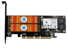 M.2 NVMe SSD NGFF mSATA to PCI-E X4/X8/X16 Raiser M Key B Key mSATA 3in1 PCI Express Riser Card mSATA SSD PCIE M.2 SATA Adapter 2024 - buy cheap