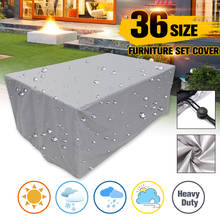 Oxford Cloth Furniture Dustproof Cover For Rattan Table Chair Sofa Waterproof Rain Garden Outdoor Patio Protective Case 2024 - купить недорого