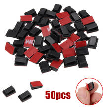50Pcs/lot Car Wire Cord Clips Cable Holder Tie Fixer Management Drop Adhesive Clamp Cables Organize Accessories 2024 - buy cheap