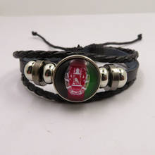 Infinity Love Afghanistan Flag Glass Bead Bracelet Charm Afghanistan Women Men Bracelets Friendship Gift 2024 - buy cheap