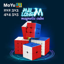 Moyu meilong m magnético 2x2x2 3x3x3 4x4x4 5x5x5 puzzzle cubo mágico da velocidade meilong m cubo mágico 2x2 3x3 4x4 5x5 ímã 2024 - compre barato