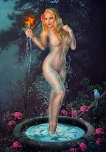 JMINE Div 5D ванная комната голый женский цветок полная Алмазная краска ing крестиком наборы художественный портрет 3D краска бриллиантами 2024 - купить недорого