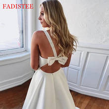 Vestido De Novia De satén con Espalda descubierta, ropa De boda, Sexy 2024 - compra barato