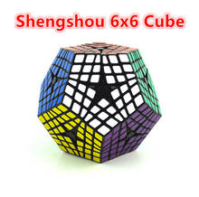 Shengshou-cubo mágico Megaminxed, rompecabezas de 12 lados, 6x6x6, cubo dodecaedro de velocidad, Cubo de rompecabezas mágico 6x6x6 2024 - compra barato