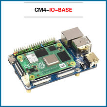 Материнская плата Raspberry Pi CM4, мини-плата с подключением к USB/DSI/RTC/FAN/HDMI-совместима с USB/RJ45 Gigabit/SD Card/M.2, для CM4 2024 - купить недорого