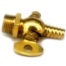 Manguera de latón de 1/2 "BSP macho x 10mm, llave de purga, válvula de cierre, resistente, agua, Gas, aceite, 0,8 Mpa 2024 - compra barato