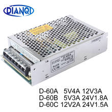 Dual output Switch power supply D-60A 5V4A 12V3A ac dc power suply D-60B 5V3A 24V1.8A ac dc converter D-60C 12V2A 24V1.5A 2024 - buy cheap