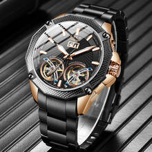 2020 Automatic Men's Watches LIGE Top brand luxury men watch Blue mechanical wristwatch men waterproof reloj hombre tourbillon 2024 - buy cheap