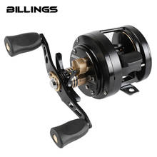 BILLINGS Fishing Reel Drum Wheel Bait Casting Lure Reel 9+1BB 10kg Max drag 280g Alloy Spool Metal bady Handle Free reel bag 2024 - buy cheap