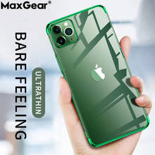 Luxury Plating Cases For iPhone 11 Pro XS Max X XR 6 6S 7 8 Plus Ultra Thin Clear Soft TPU Back Cover iPhone11 Transparent Coque 2024 - buy cheap