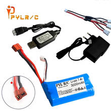 7.4V 1500MAH lipo Battery 18650 for Q46 Wltoys 10428 /12428/12423 RC Car Spare Parts with charger 7.4V 2S battery for toys parts 2024 - buy cheap