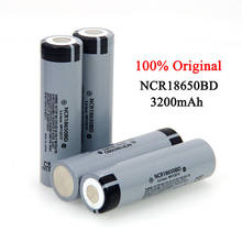 Bateria de lítio recarregável original ncr18650bd, 3200mah 18650 3.7v, descarga de 10a para lanterna 2024 - compre barato