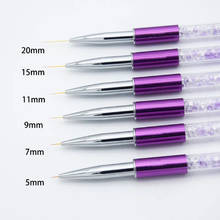 5-20mm Nail Art Line Painting Brushes Crystal Acrylic Thin Liner Drawing Pen Manicure Tools UV Gel 2024 - buy cheap