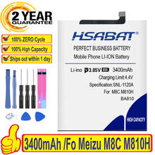 100% Original HSABAT 3400mAh BA810 Battery For Meizu M8C M810H 2024 - buy cheap