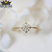 Женское кольцо с бриллиантами, обручальное кольцо из циркона с квадратным вырезом, вечерние ювелирные изделия, 14 к 2024 - купить недорого