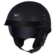 New Arrival Vintage Half Face Motorcycle Helmet Casco Casque Moto Retro Helmets With Inner Sun Visor 2024 - buy cheap