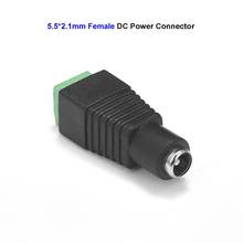 5.5mm x 2.1mm Female DC Connector 5V 12V Male Jack Plug Power Adapter Connectors For 5050 LED Strip CCTV Camera Battery Holder 2024 - buy cheap