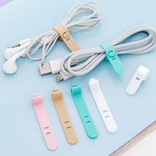 4Pcs Phone Case Bandage Cloth Cable Manager Cable Winders Silicone Straps Anti-Lost Headphones Storage Straps Soft Tape Data Cab 2024 - buy cheap