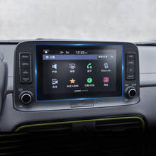 For Hyundai KONA Encino 2018 2019 2020 Tempered Glass Car GPS Navigation Screen Protector Film LCD Display Sticker Accessories 2024 - buy cheap