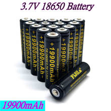 Batería de litio de alta capacidad, pila de iones de litio para linterna, 100% V, 3,7, 18650 mAh, 19900 Original, nueva 2024 - compra barato