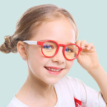 Gafas con marco óptico para niños y niñas, lentes reflectantes con bloqueo transparente para ordenador 2024 - compra barato