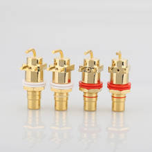 Enchufe RCA chapado en oro, alta calidad, HIFI, adaptador de JACK RCA, 10 unidades 2024 - compra barato