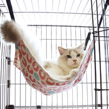 Rede quente do gato do inverno duplo pendurado camas do animal de estimação do hammock pendurado cama da guiné hamster rato esquilo gato fornecedor para animais de estimação s/m/l 2024 - compre barato