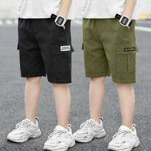 2021 Boys Shorts Casual Solid Colors Elastic Waist Baby Boy Pants Summer Calf Length Kids Trousers Soft Pants Children Clothes 2024 - buy cheap