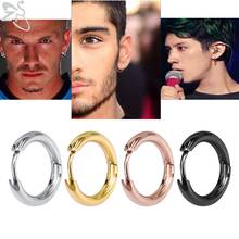 Small Hoop Earrings Steel Gold Stainless Steel Hoop Earring for Women Men Ear Rings Clip Colored Creoles Huggie Circle Earrings 2024 - buy cheap